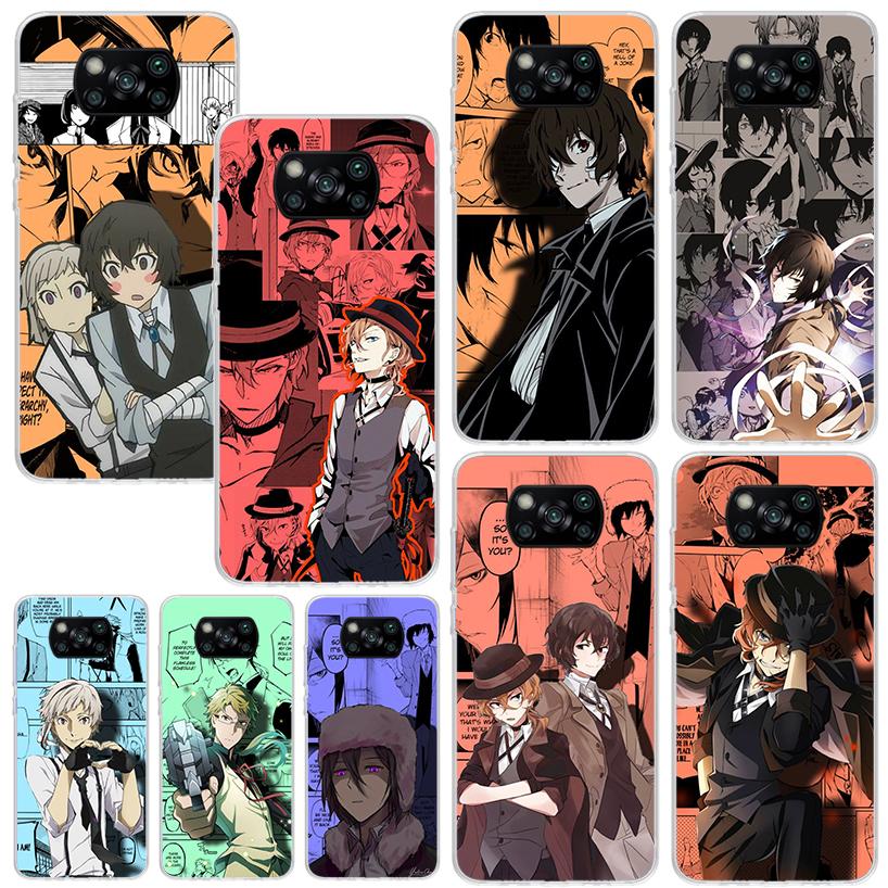 Чехол для телефона Bungo Stray Dogs Manga для Xiaomi Poco X7 X6 X5 M7 M8 Pro F7 Ultra Redmi 15C 15 13C 13 12C 12 10 10C 10A Художественные Fundas P