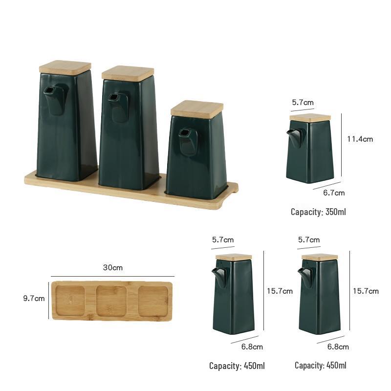 Qianxing Ceramic Condiment Dispenser Set