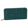 Made In Japan Elephant Leather Long Wallet Round Zipper Large Capacity Slim Green [Zoo] ZLW-101 Men's