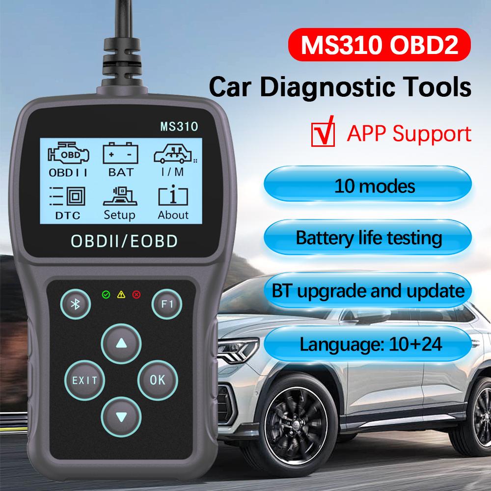 Multi-language OBDII Scanner MS310 Car Diagnostic Scan Tool Work for Car Auto Vehicle OBD2 Code Reader Clear/Erase Codes