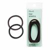 Hair Elastics (M) Black/Brown 4P