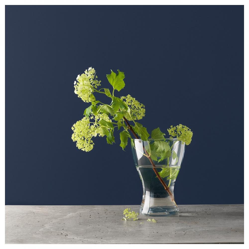 IKEA ВАЗЕН Ваза стеклянная 20 см