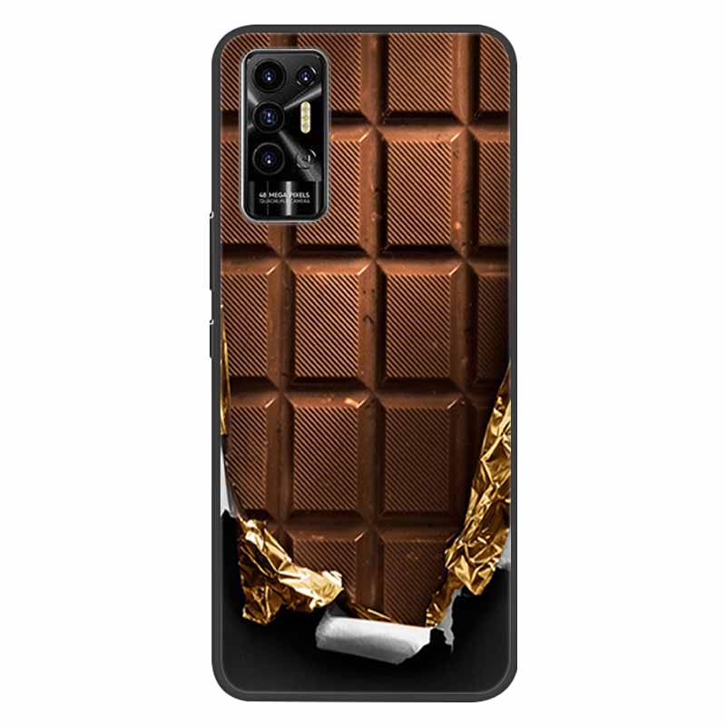 Чехол для Tecno Pova 2 Pova2 Ударопрочный Мягкий силикон ТПУ Задняя крышка Для Tecno Pova 2 Чехлы для телефона Pova2 2021 Чехол Милый мультфильм