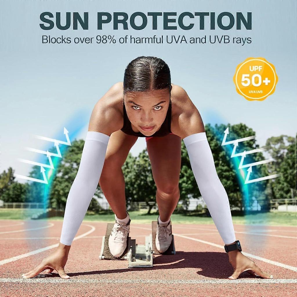 2025 Latest Model  2 Pairs UV Protection Cooling Arm Sleeves Compression Sun