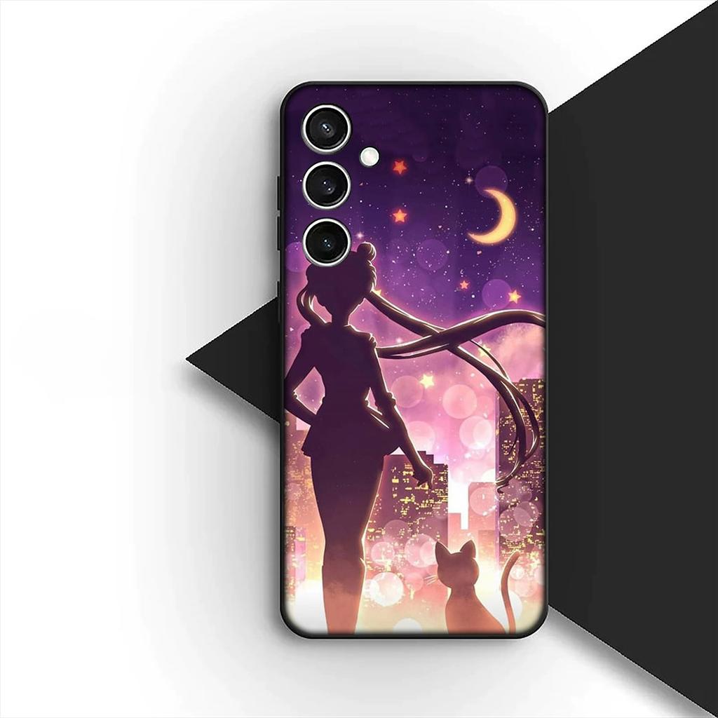 Girl S-Sailors-Cartoon Moon Cover for Samsung Galaxy A36 A55 A26 A05 A06 A14 A50 A51 A53 A54 A12 A13 A23 A35 Coque Phone Case