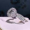 Великолепные женские кольца на палец с кубическим цирконием, аксессуары для благородной леди для вечерней вечеринки, изысканный подарок на день рождения, женское модное кольцо
