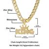 European-American Style Crown 'KING' Full Diamond Pendant On Thick Cuban Chain - Trendy Men's Hip Hop Jewelry