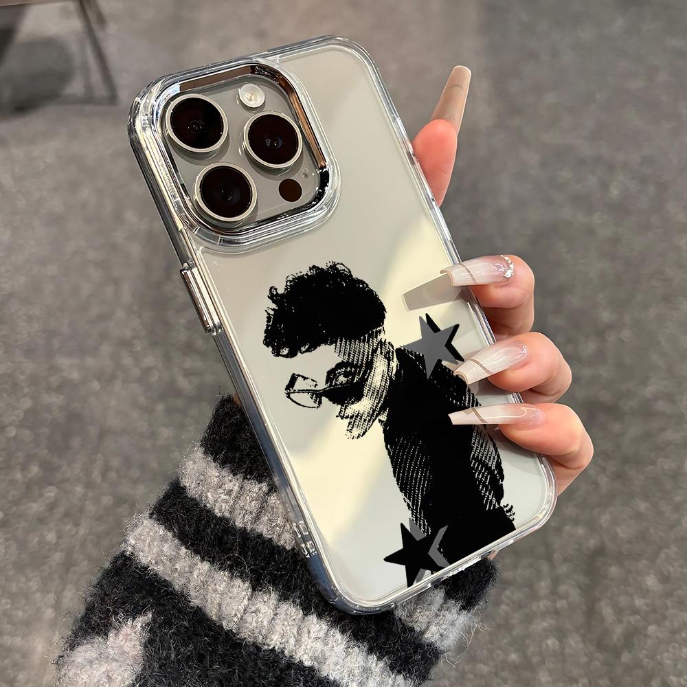 Rapper Phone Case For iPhone 17 16e 16 15 14 13 12 11 mini Pro Max X XR XSMAX 8 7 Air Plus R-Rauw Alejandro Transparent Cover