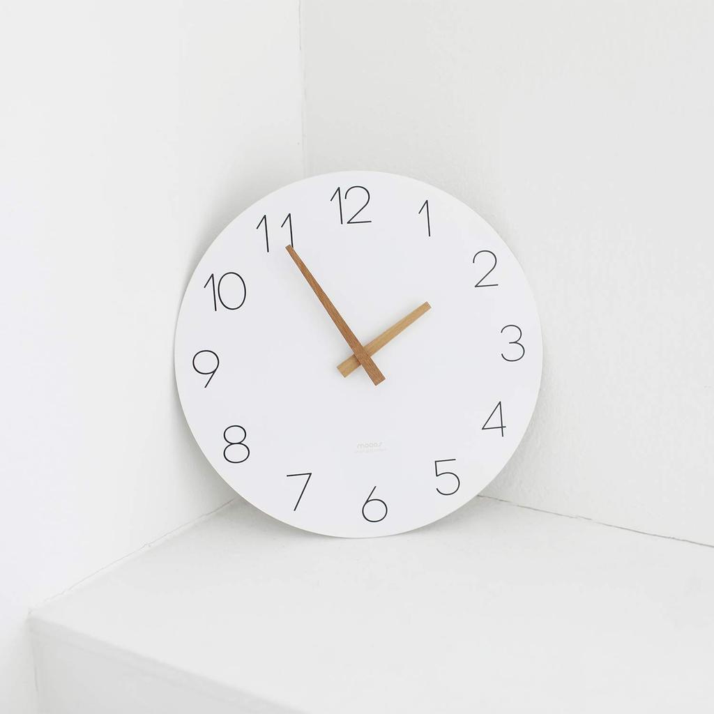 Mooas Плоские настенные деревянные часы 30,5 см