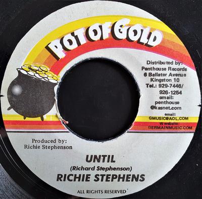 7-дюймовая пластинка RICHIE STEPHENS - Until NONE Pot Of Gold Jamaica Reggae, Ska & Dub Б/у