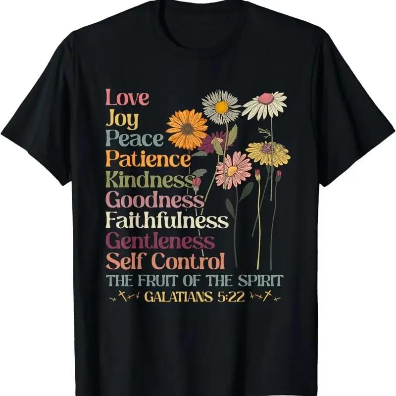 The Fruit Of Spirit Galatians Christian Cross Jesus 5 22 T Shirt
