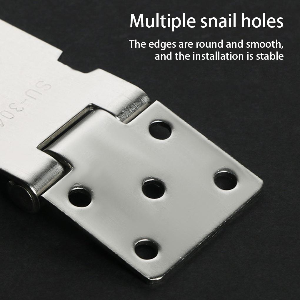 Навесной замок из нержавеющей стали для оконного шкафа, почтового ящика, замка, пластины для замка, отеля, офиса, ворот, сарая, предохранительной защелки, защищающей от потери