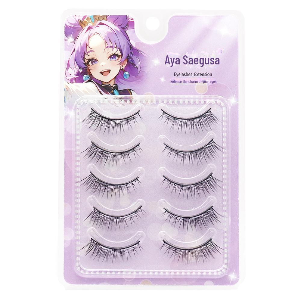 Sanzhicai M52 Fox Series Black Stalk Upper Eyelashes for Men's Ancient Style and Shota Cosplay