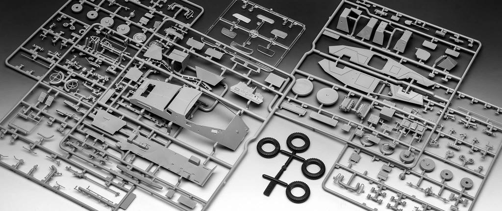 Revell 1/35 Scale German Sd.Kfz.247 Ausf.B Plastic Model Kit, Model Number 03335, Molded In Color
