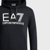 Emporio Armani EA7 Осень/Зима 23 Худи с принтом логотипа-буквы с длинным рукавом Мужские толстовки Черный 6RPM17-PJSLZ-1200