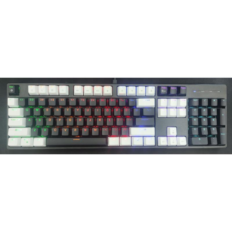 Проводная RGB механическая клавиатура с синими переключателями, 104 клавиши - Идеально для игр и офиса