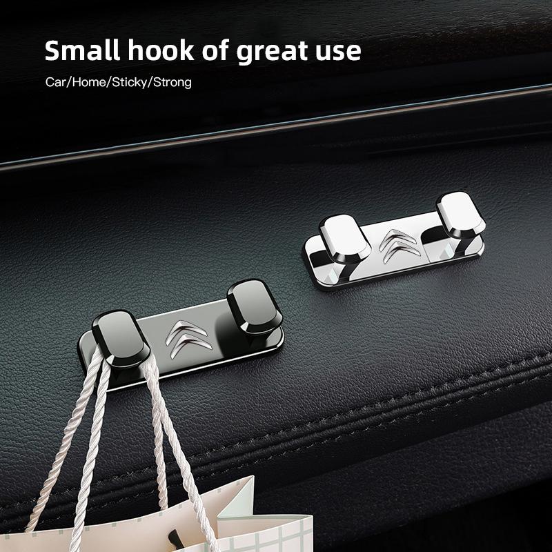 Car Metal Hooks Organizer Mini Storage Hook   For Citroen C4 C3 C2 C1 C5 Xsara Grand Jumper Saxo Jumpy C8 Celysee C6 C ami256