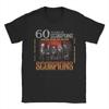 Scorpions Rock Постер к годовщине Графическая футболка Уличная мода Харадзюку 100% хлопок Унисекс Свободный летний повседневный топ Футболки