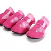 4pcs/set Soft-soled Dog Shoes Mesh Pet Sandals New Poodle Dog Shoes  for Small Dogs Puppies