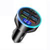 66W Car Charger Dual PD+USB QC3.0 Quick Charging 6-Port Phone Charger 12-32V Cigarette Lighter Adapter with Voltmeter Display