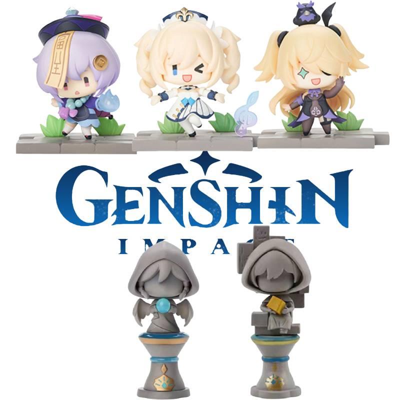 Серия Genshin Impact Фигурка из ПВХ Барбара Фишль Венти Кли и Другие Идеально для Домашнего Декора 8*5*7.5см
