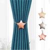 Кисточки для штор Sitengle, Магнитный дизайн в виде звезды, Сильные магниты, Подвязки для штор, Украшения для штор, Популярный подарок (Розовое золото, 2 штуки)