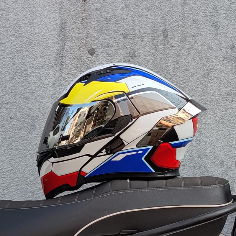 Мотоциклетные шлемы Двойные козырьки Модульный откидной шлем одобренный DOT Полнолицевой шлем мотогоночный шлем abattaible para moto