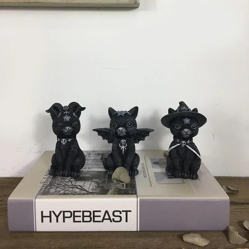 Crafts Resin Home Decor Crafts Sculptures Magic Cat Window Table Top Decor Lawn Garden Decor Holiday Gifts