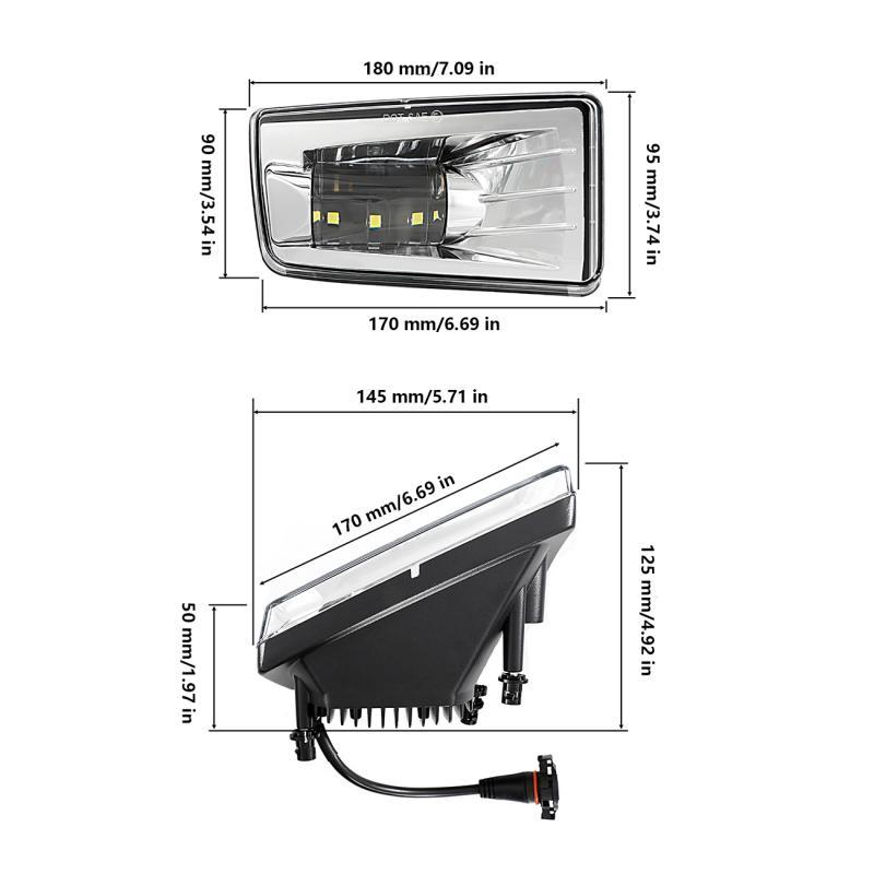 Новые светодиодные противотуманные фары с лампами 5202 в сборе для CHEVY GMC YUKON 2015-2016, черные серебристые фары с лампами 5202, противотуманные фары в сборе