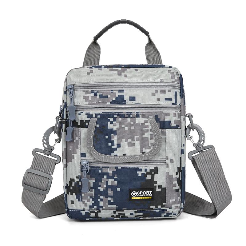 Large Capacity Crossbody Bag Waterproof Oxford Shoulder Bag Multi-Pocket Travel Casual Messenger Bag for Men Women Business