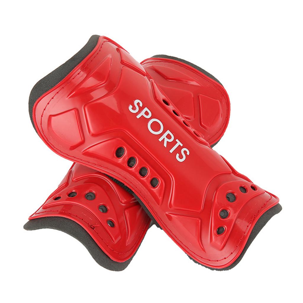 1 Pair Soccer Shin Guard Teens Breathable Shockproof Soccer Sports Shin Pad Adjustable Football Leg Protective Guards