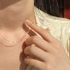 Цепочки Ожерелья для Женщин Нержавеющая Сталь Звенья Женский Тонкий Подвеска Застежка-Лобстер Регулируемая Ключичная Цепь Женские Ожерелья
