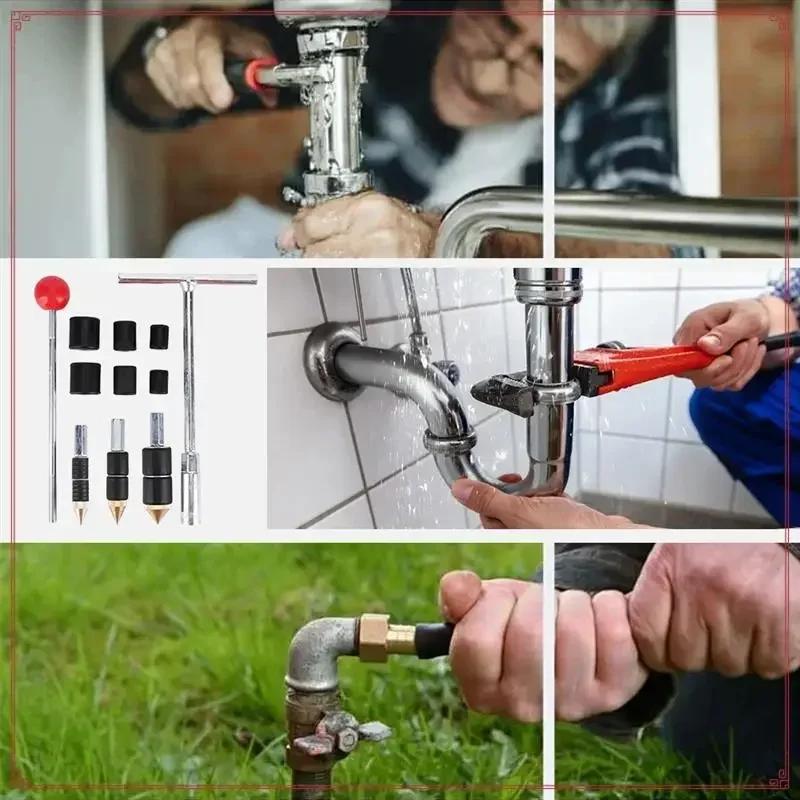 Термоактивируемый набор для ремонта протечек труб с заглушками и туннельными пробками для кухни/ванной