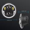 Фара Sportster 5,75 дюйма LED фара с кольцом Squid, функцией дневных ходовых огней (DRL) и поворотников,