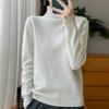Женский кашемировый свитер Qinghe Cashmere 30% кашемир 70% шерсть Осень и Зима Кашемировый плотный пуловер Мягкий и теплый
