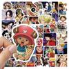 Наклейка One Piece Король Пиратов Аниме Персонаж Водонепроницаемые Наклейки One Piece для Воды День Рождения Милый Мультяшный Набор Наклеек-Наград, Наклейки, Гитара,