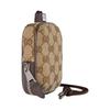 Gucci Логотип Принт Дизайн с цветовыми блоками Холст GG Мини-кошелек Мужской кошелек Коричневый 834270-FAEOO-9843