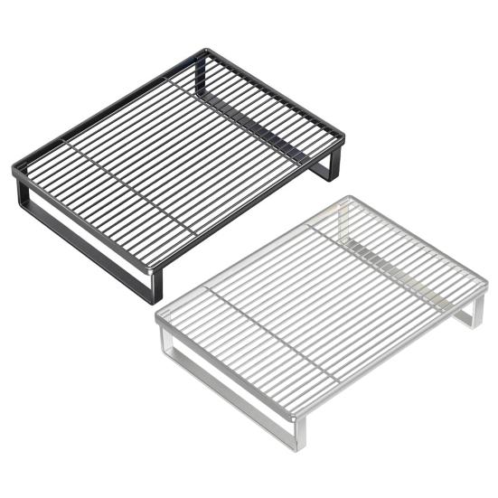 Gas Stove Rack Induction Cooker Bracket Solid Metal Structure Strong Load-bearing Multipurpose Storage Rack