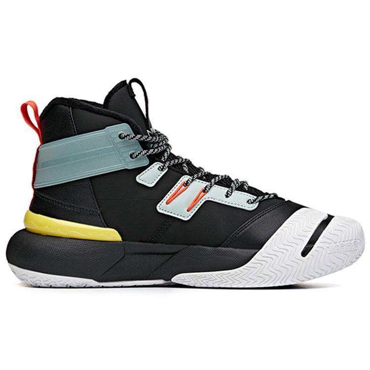 Anta Speed Battle 4 высокие баскетбольные кроссовки мужские кроссовки черные зеленые оранжевые 112041650-2