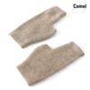 Wool Knitted Wool Glove Exposed Finger Wrist Gloves Protable Mink Cashmere Gloves  Winter
