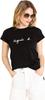 Логотип шорты S137 2653S137 черный [agnes b.] Футболка, рукава, TS, женская, 2,