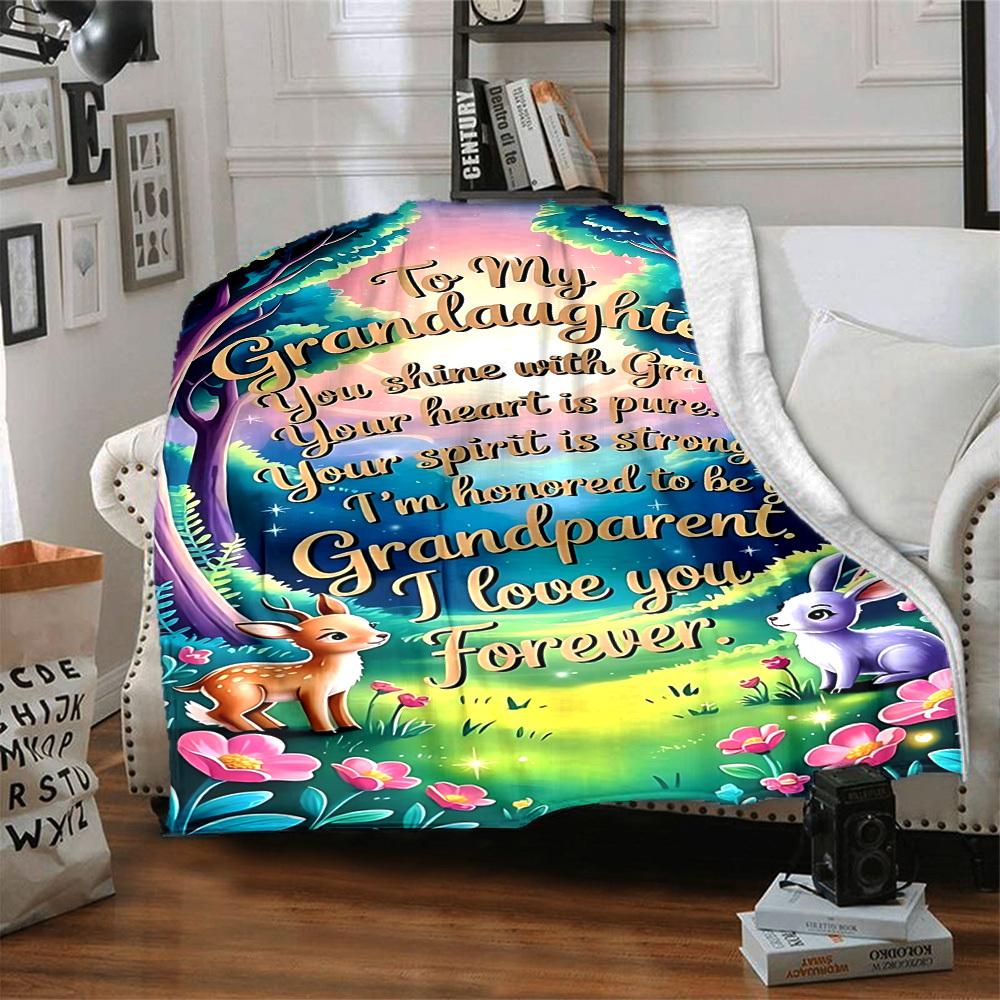 1pc Grandparent Love Blanket - Perfect Gift for Birthdays, Christmas & Halloween- Soft, Warm & Versatile yy250909148