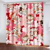 3D Animal Cat Series Shadowing Curtains 2 Pieces Гостиная Спальня Домашнее украшение Крючок Перфорация