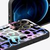 Чехол для iPhone 17 Pro Max 12 16 15 Plus Air 14 XR 11 8 13 Стеклянная крышка для телефона Цвет Леопардовый принт