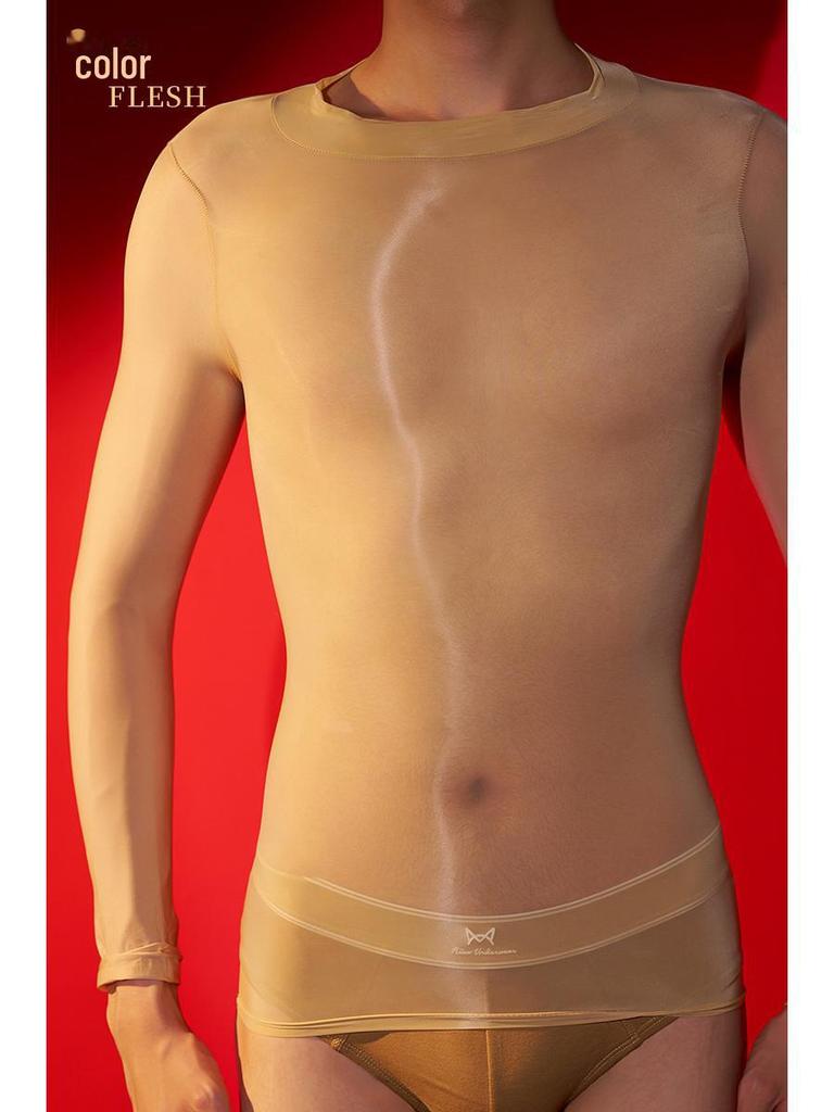 Блестящее сексуальное нижнее белье больших размеров для мужчин и женщин - Гладкие и эротические чулки и топы.