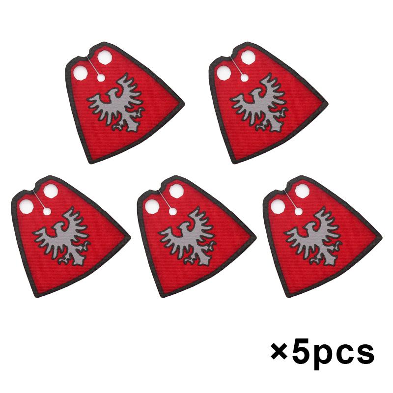 Набор строительных блоков MOC «Средневековый флаг и замок», фигурки, аксессуары, лев, орел, замок Древнего Рима, рыцарский плащ, игрушка-подарок.