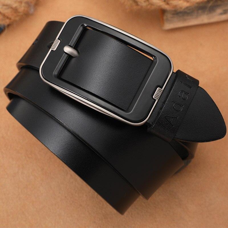 Модный мужской ремень для мужчин, дизайнерские ремни, мужские винтажные высококачественные роскошные брендовые широкие ремни из натуральной кожи, AHQ2106