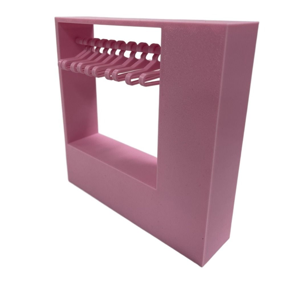 Large Capacity Doll Clothes Closet with 10 Hangers Doll Accessories Display Box  for Doll Clothes