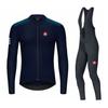 Long Sleeve Cycling Jersey Set Thermal Winter Bike Wear Road Men Women Quick Dry Cotton Blend