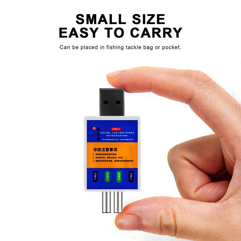 Электронные поплавки Батарейки CR425 USB-зарядное устройство Поплавок для рыбалки Перезаряжаемая батарея Литиевые штыревые элементы
